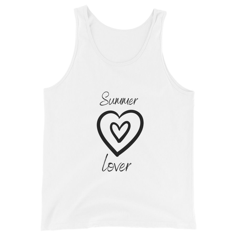 Summer Lover - Gym Vest - White Ink