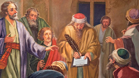 Apostles Quickly Start Acting Pious As They Notice Luke Taking Notes