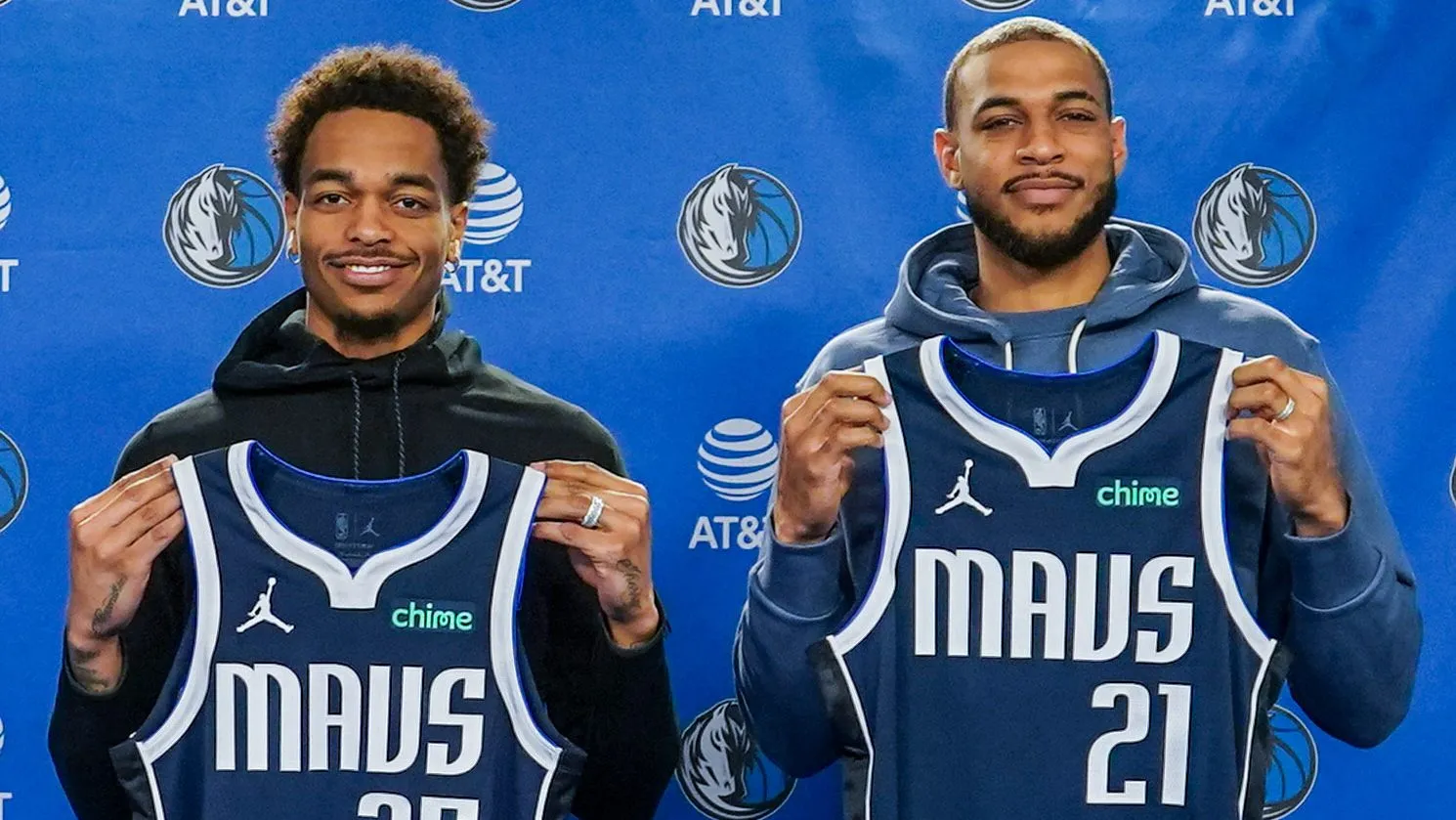 Dallas Mavericks trade deadline acquisitions P.J. Washington and Daniel Gafford.