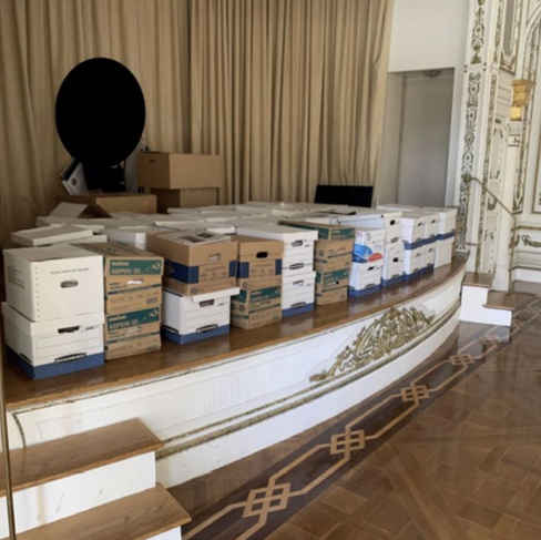 Files from the Mar-A-Lago raid in August of 2022.