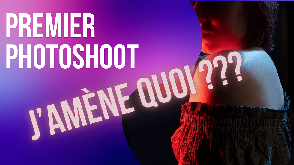 Quoi amener pour votre premier photoshoot en studio
