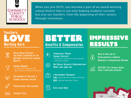 WHY TEACH in GCPS?.... TEACHER "BENEFITS"