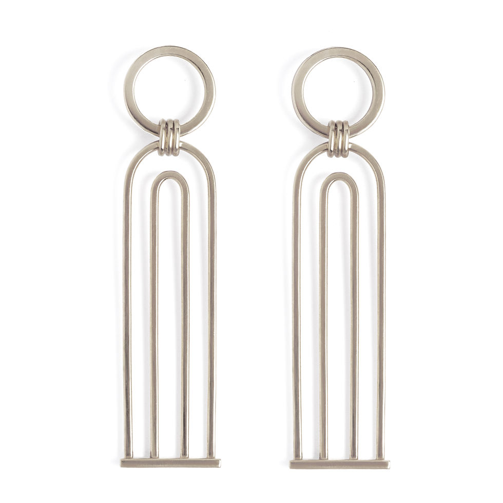 Thumbnail: Parallel Column Chandelier Earrings