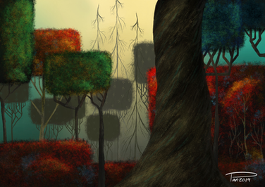 Ancient Forest // Eyvind Earle Study