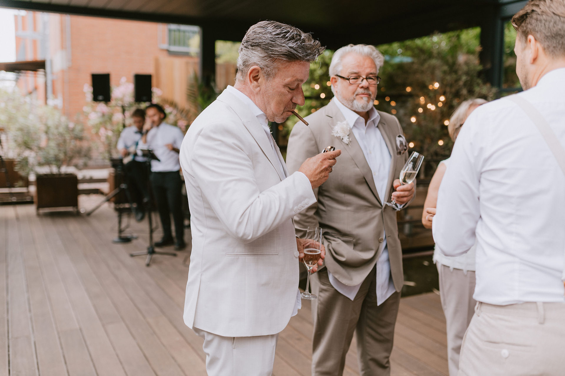 Sektempfang bei einer Hochzeit in Düsseldorf