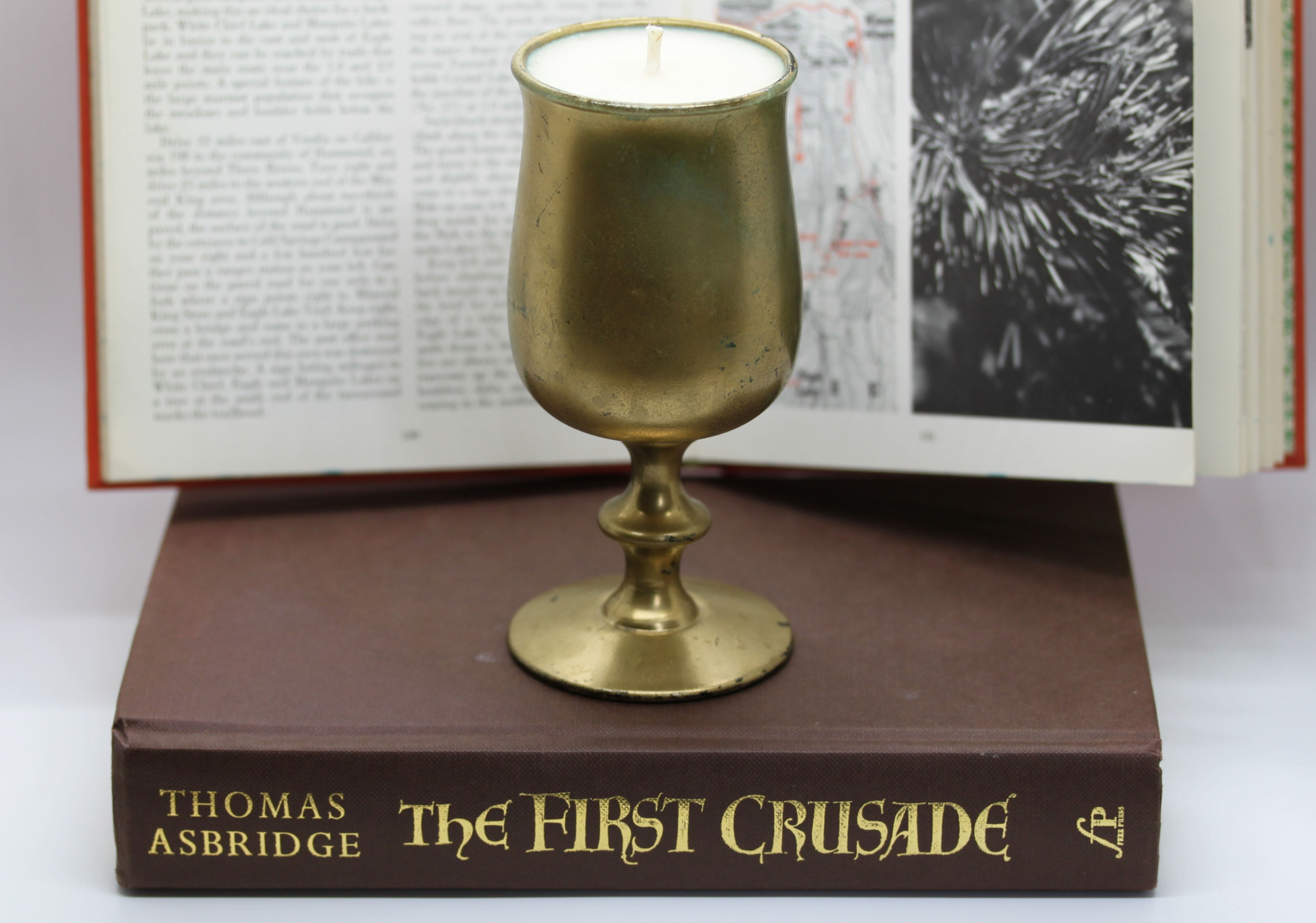 Antique Books Candle