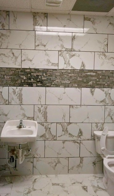 Restroom Backsplash