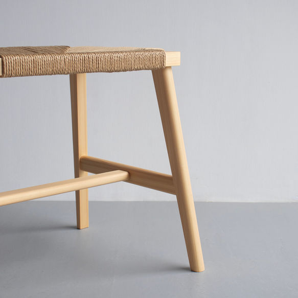 ヒノキのスツールpaper cord stool