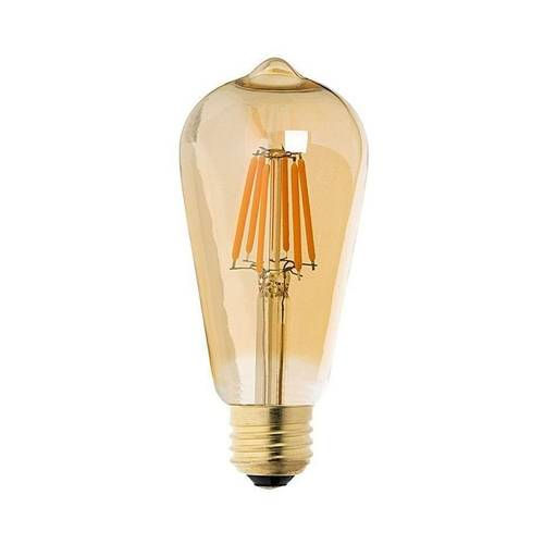 LÂMPADA FILAMENTO LED- ST64- 4W- BIVOLT- LUZ BRANCA MORNA- E27
