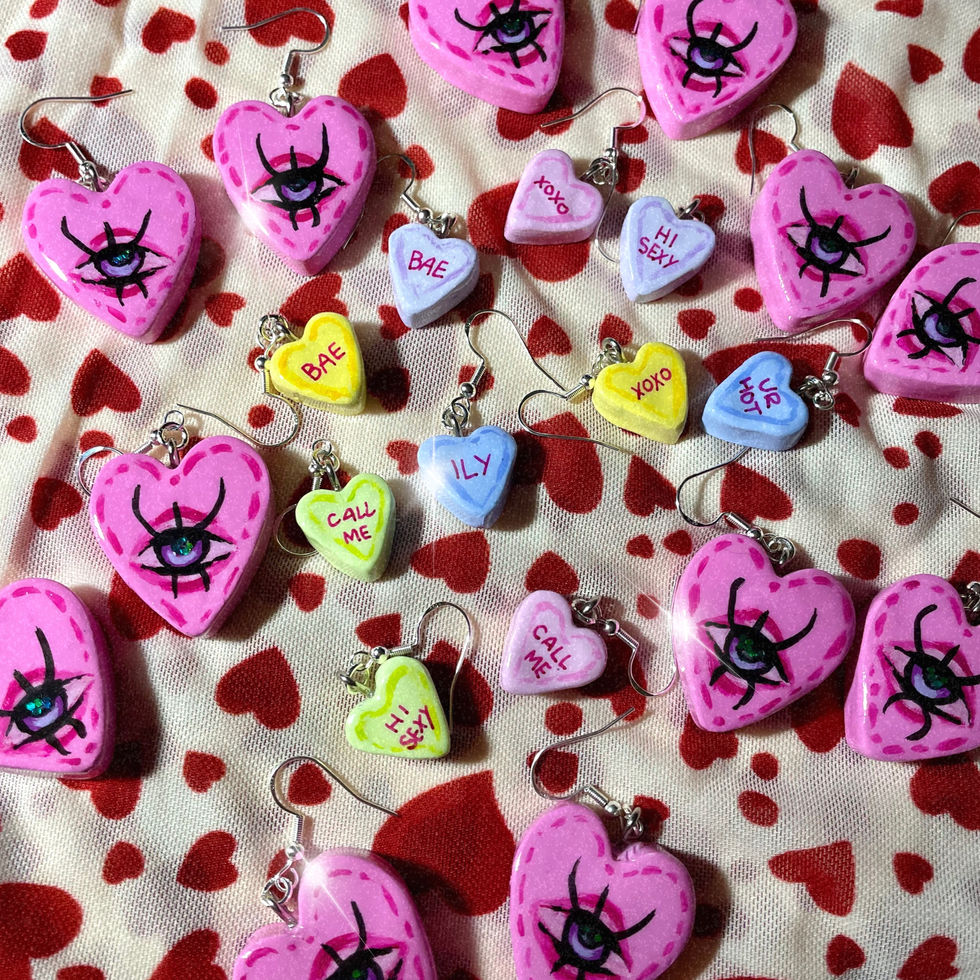 v-day earrings