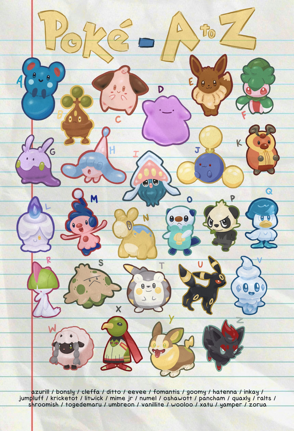 poke a to z