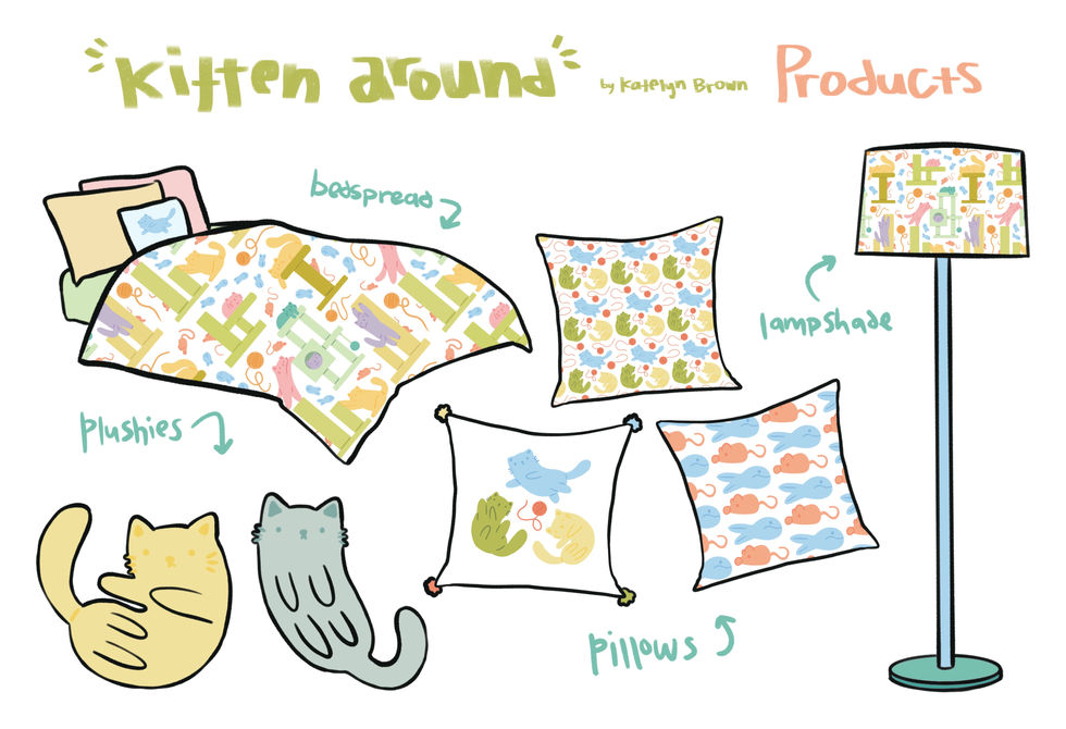kitten around mockups