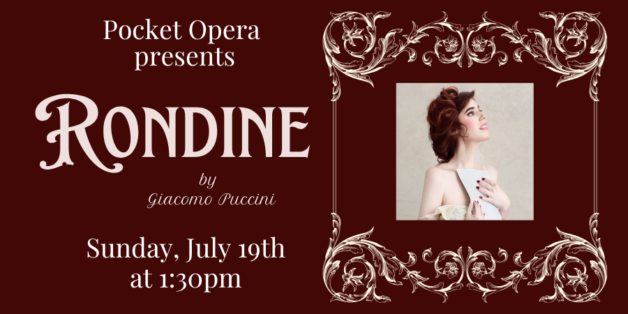 Pocket Opera presents La Rondine
