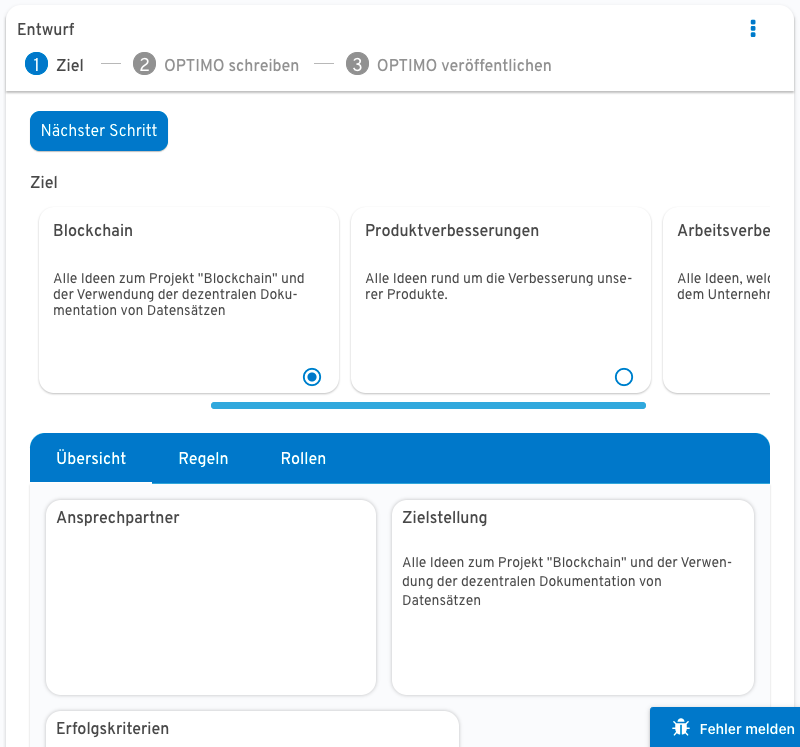 Alle Informationen werden transparent zusammengefasst.