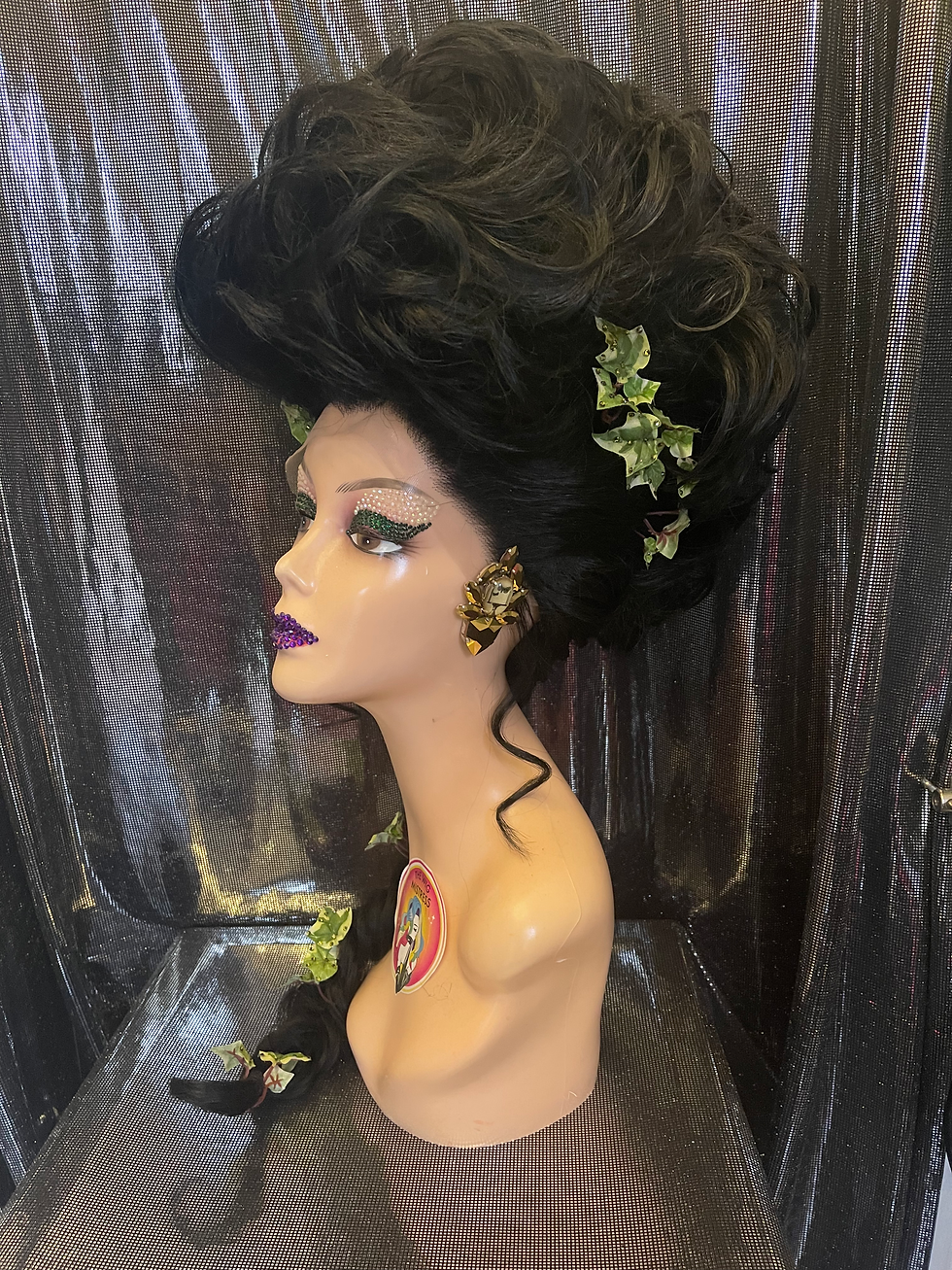 Thumbnail: Huge double Black ivy wig