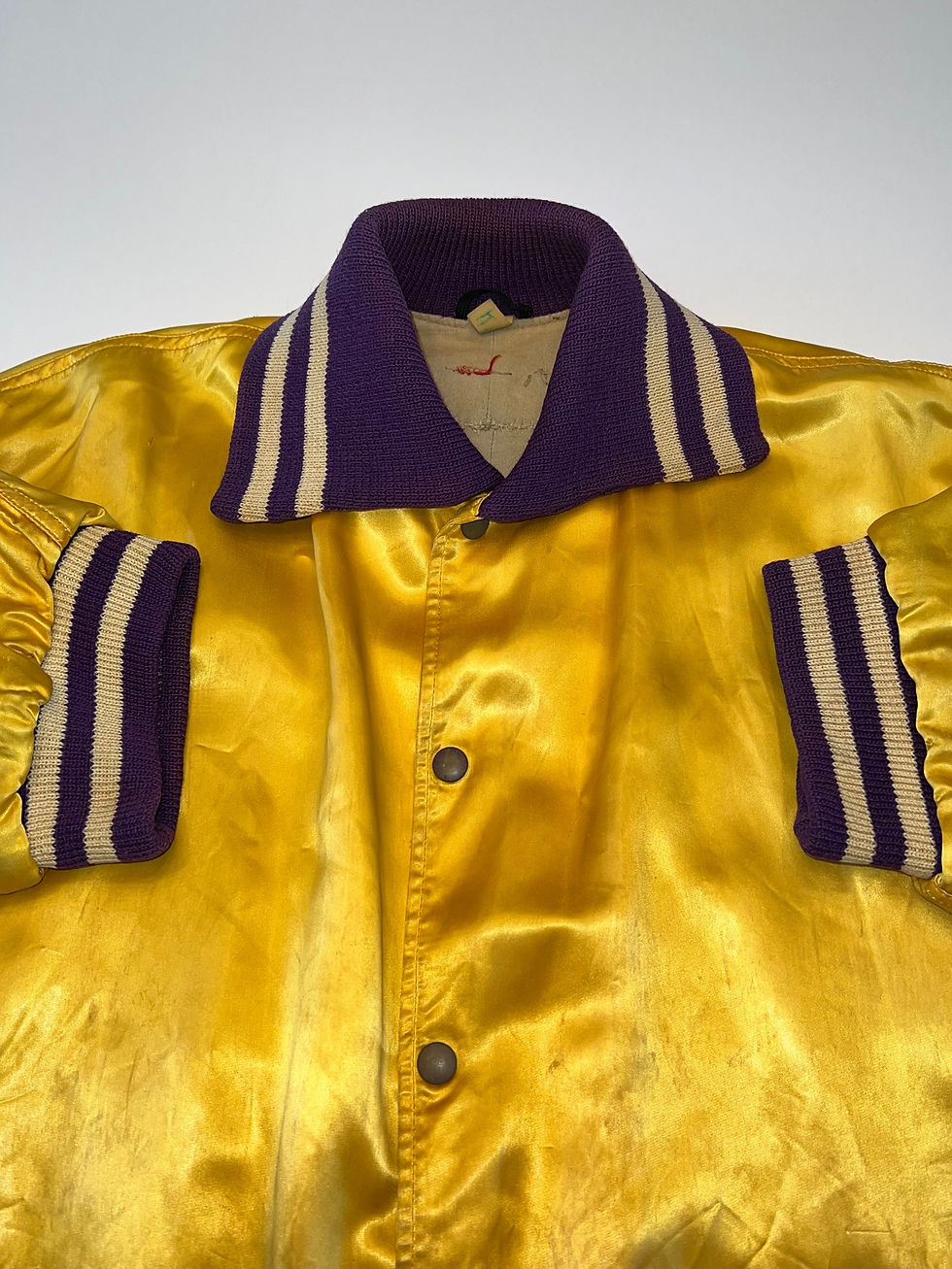 Thumbnail: 1940s SATIN WARM UP JACKET