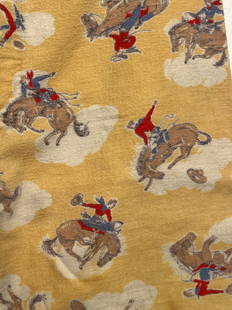 Thumbnail: 1950s COWBOY FLANNEL PAJAMA SET
