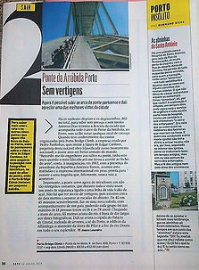 Artigo da Visão sobre a abertura do arco da ponte a visitas