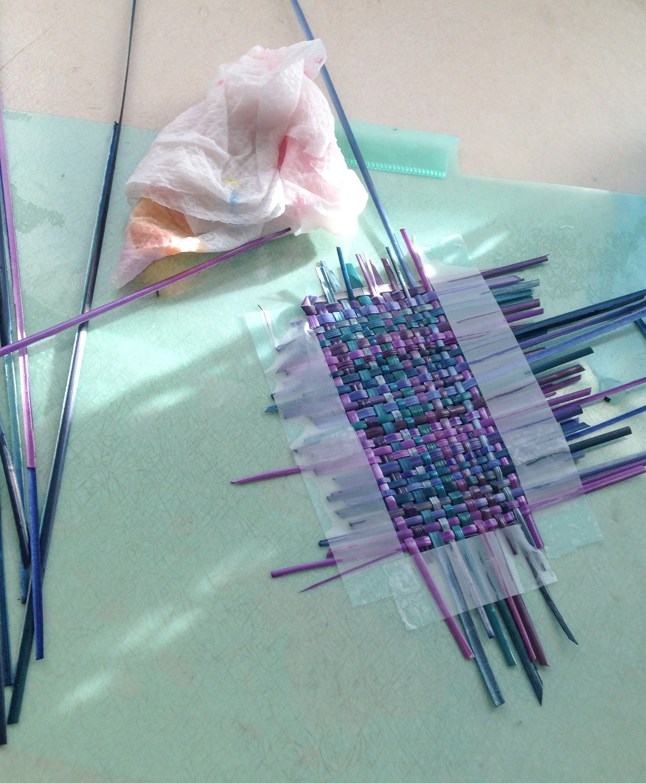 Dyed Wheat Stalks