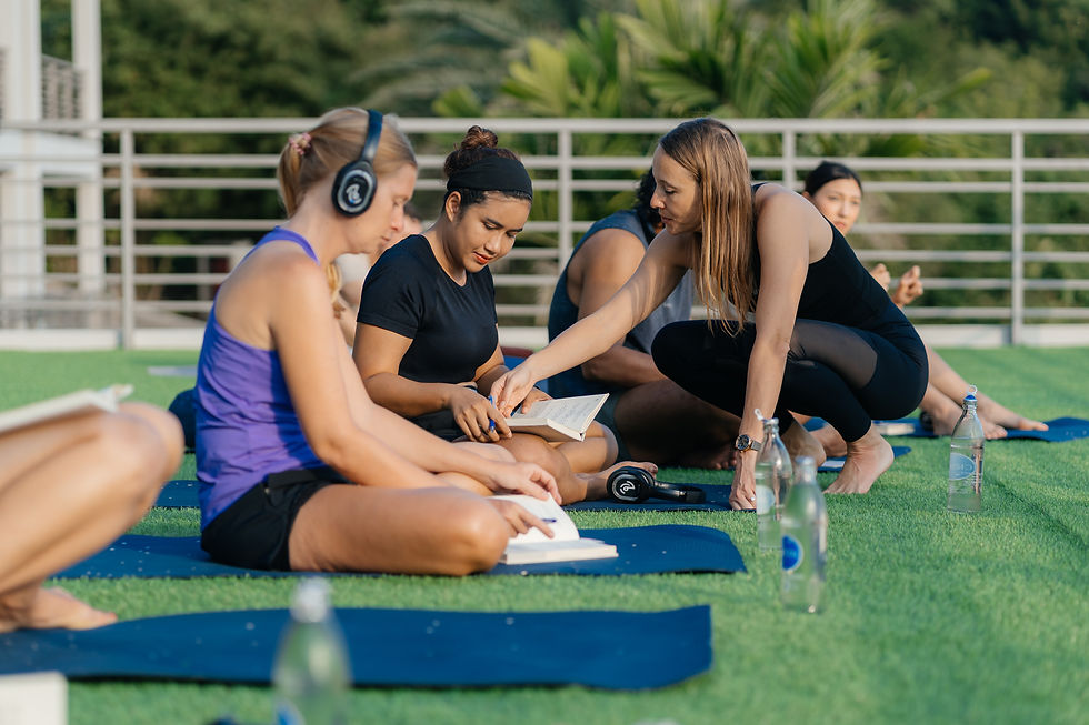 Guided meditation session at SAOL Wellness Retreat at Mantra Samui Resort in Koh Samui.
