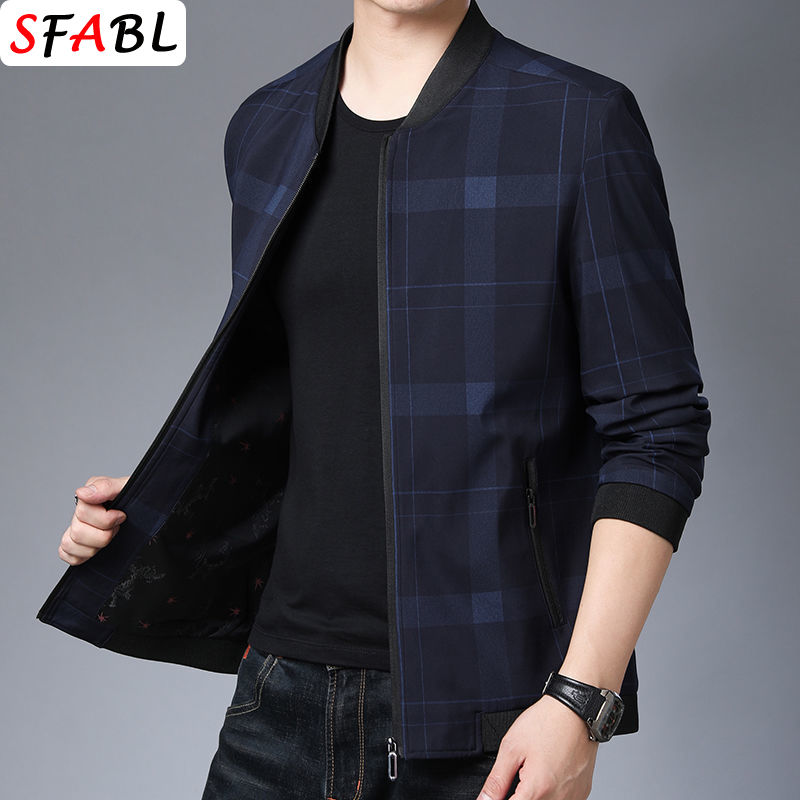 Miniatura: Blazer masculino casual folgado para negócios, jaqueta social formal, cor sólida