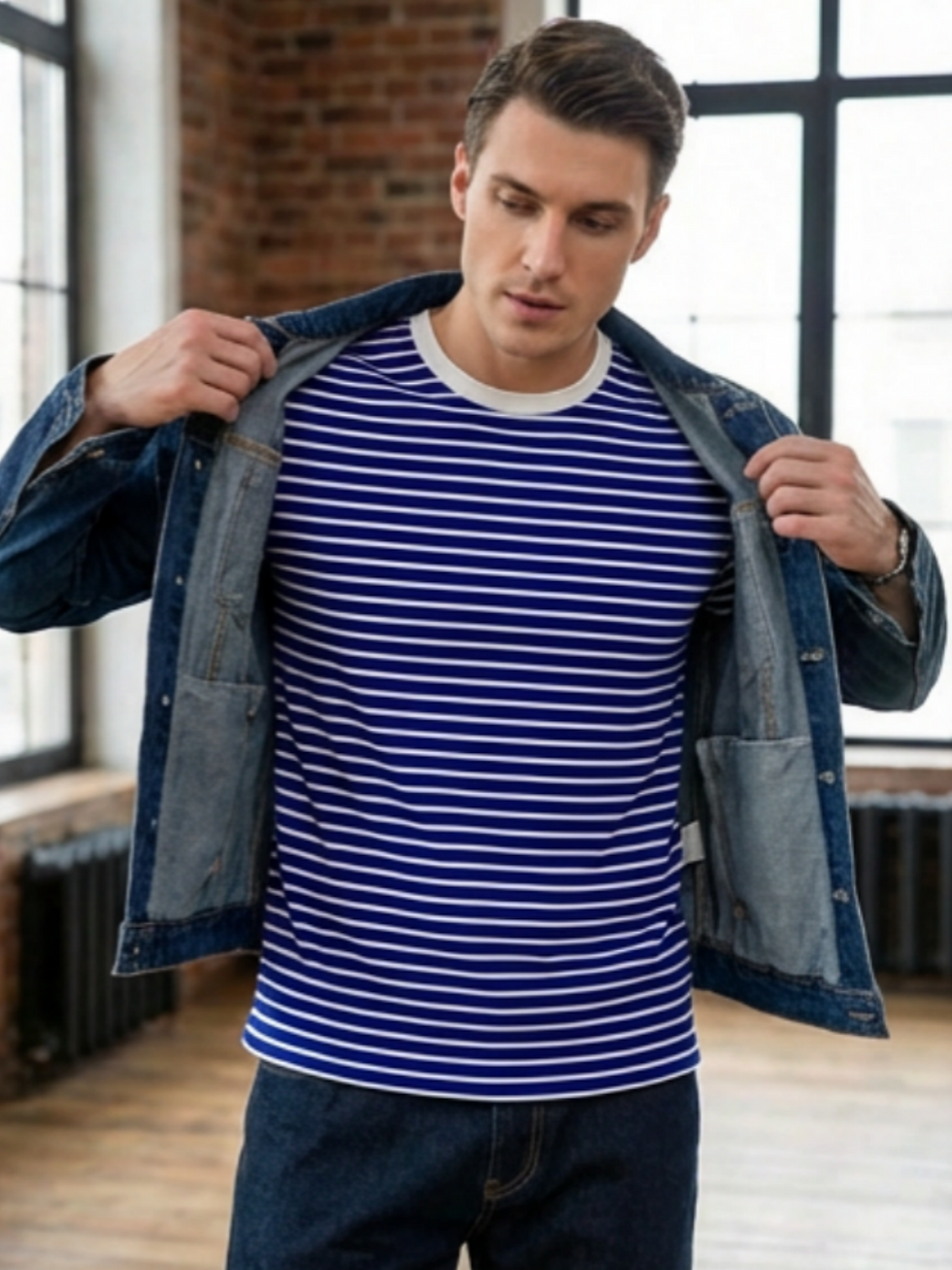 Miniatura: Camiseta Masculina Leve e Fresca para Verão | Tecido Respirável Viscose Elasta