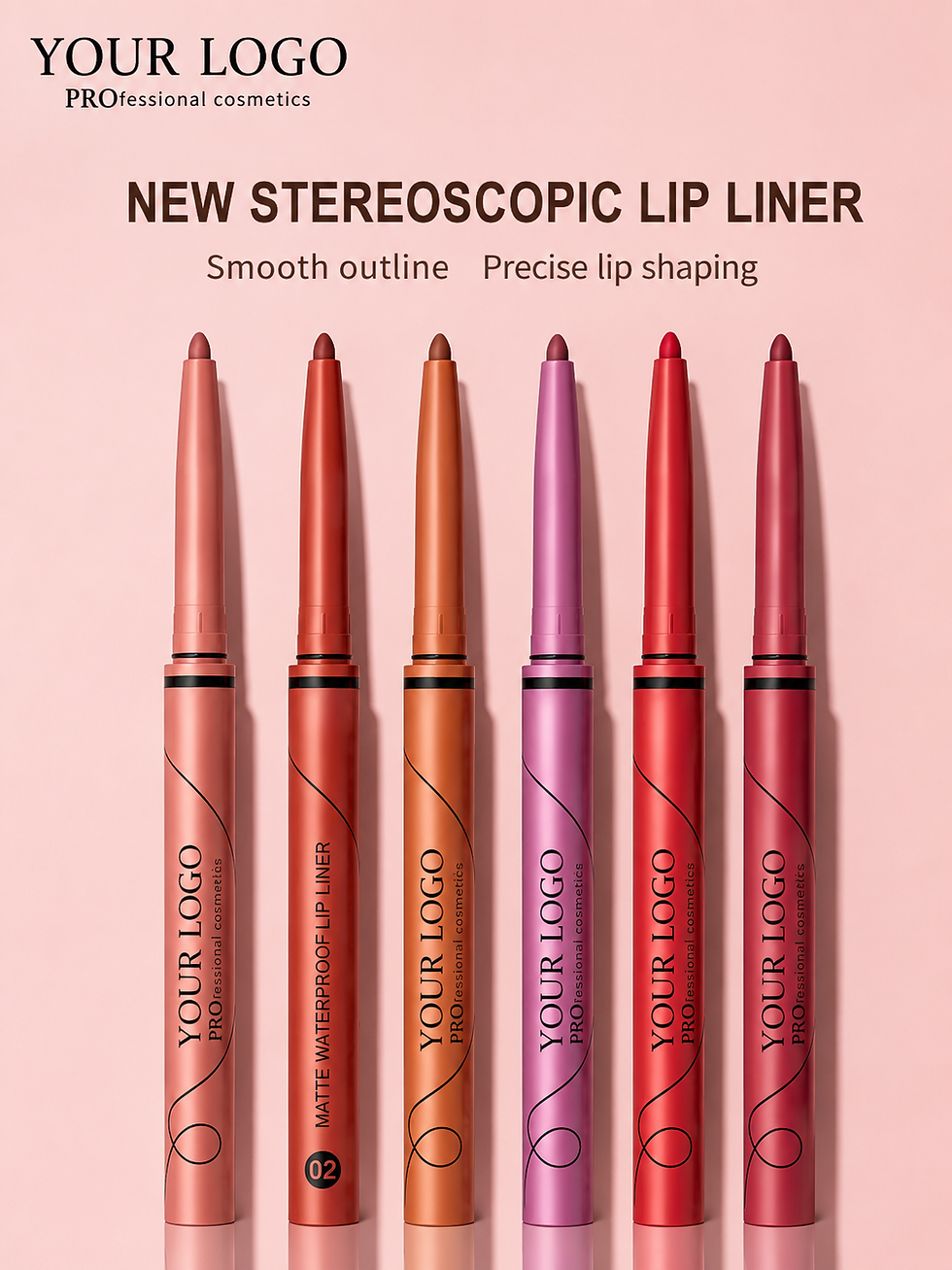 Thumbnail: Private label matte waterproof lip liners in various shades