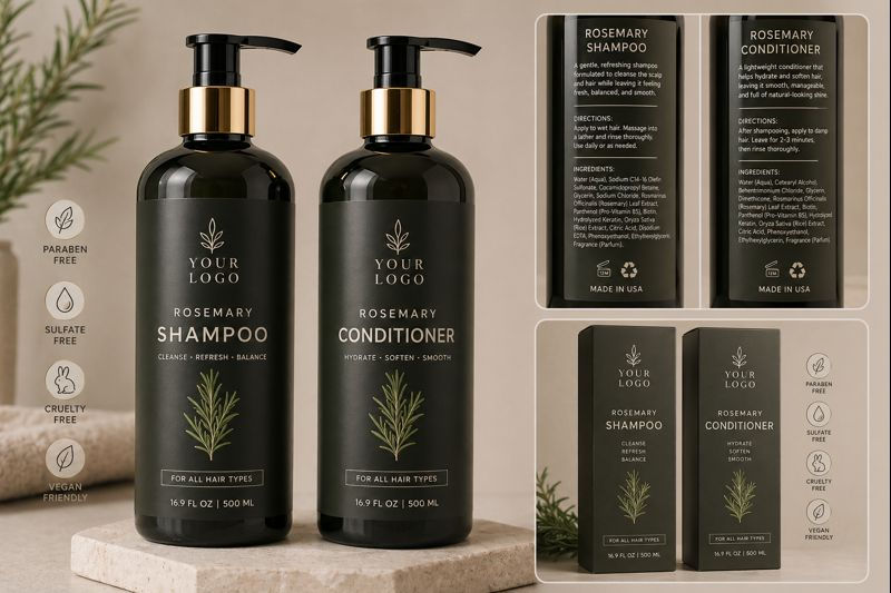 Миниатюра: Private Label Rosemary Daily Shampoo and Conditioner set