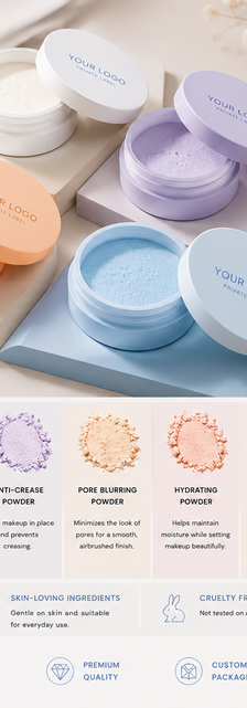 Function-Based Setting Powder jars in different colors