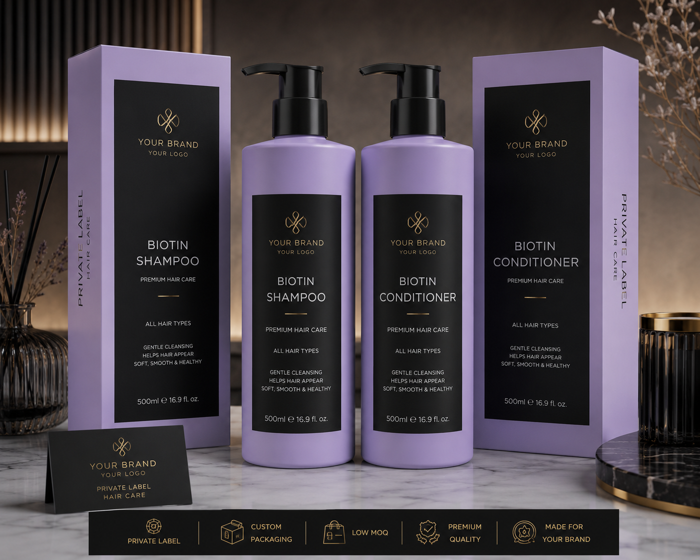 Private Label Biotin Shampoo & Conditioner