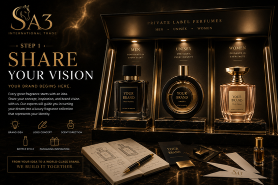 Private label perfumes, Step 1 Share Your Vision