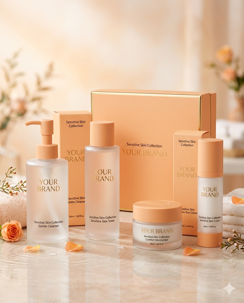 Thumbnail: Private Labeling Sensitive Skin Collections product set.
