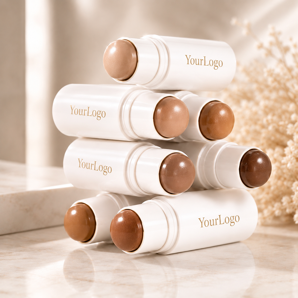 Küçük resim: Stacked Private Label Dimension Face Contour sticks in various shades.