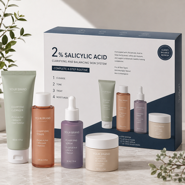 Men's 4-step 2% salicylic acid skincare kit