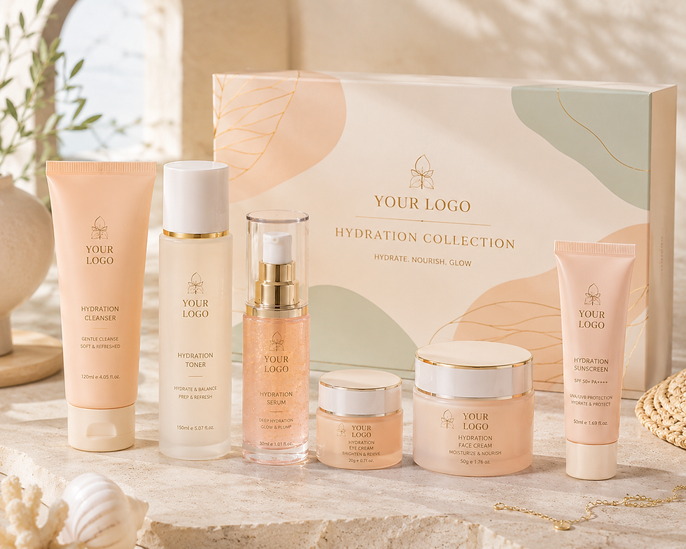Thumbnail: Private label luxury hydration skincare collection set
