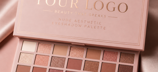 Nude Aesthetic Eyeshadow Palette with various shades