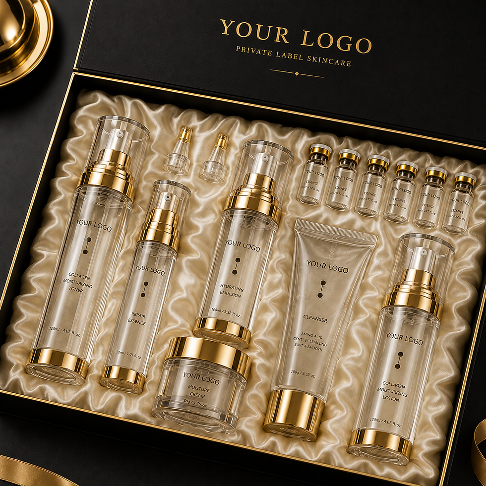 थंबनेल: Luxury high-end skin renewal system in private label box