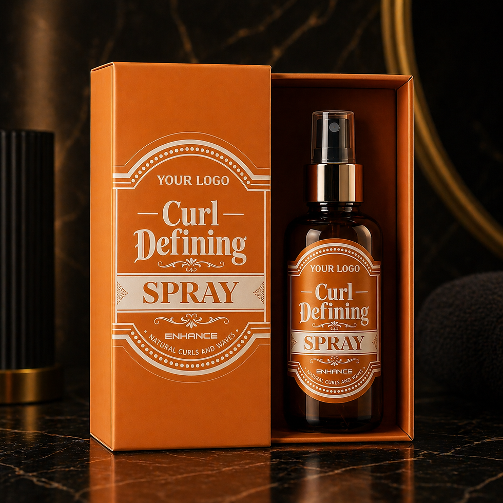 Hình thu nhỏ: Private Label Hair ™ Curl Spray in orange packaging