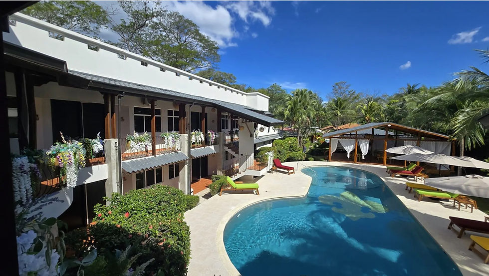 Parti Gras Hotel - where the lively spirit of New Orleans meets the tranquil bliss of a Costa Rican paradise