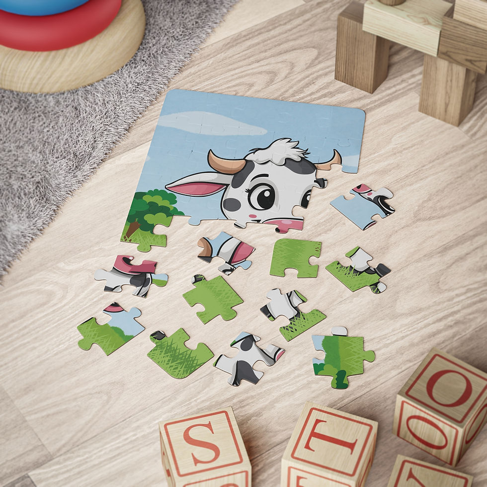 Thumbnail: Kids' Brahman Cow Puzzle, 30-Piece