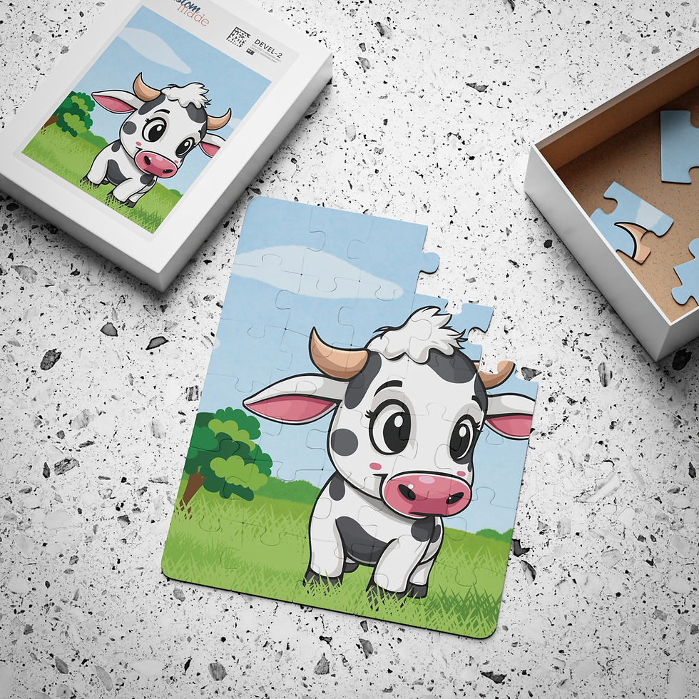 Thumbnail: Kids' Brahman Cow Puzzle, 30-Piece