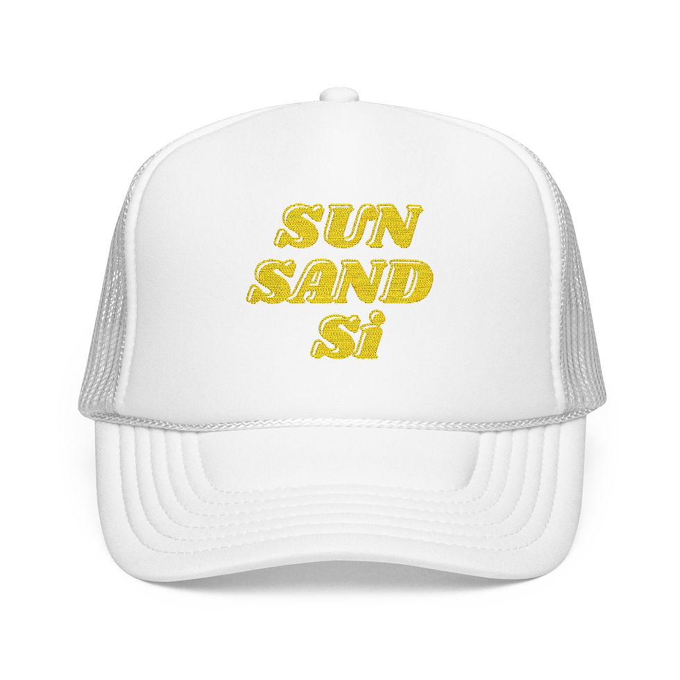 Thumbnail: Sun Sand Si Embroidered Foam Trucker Hat