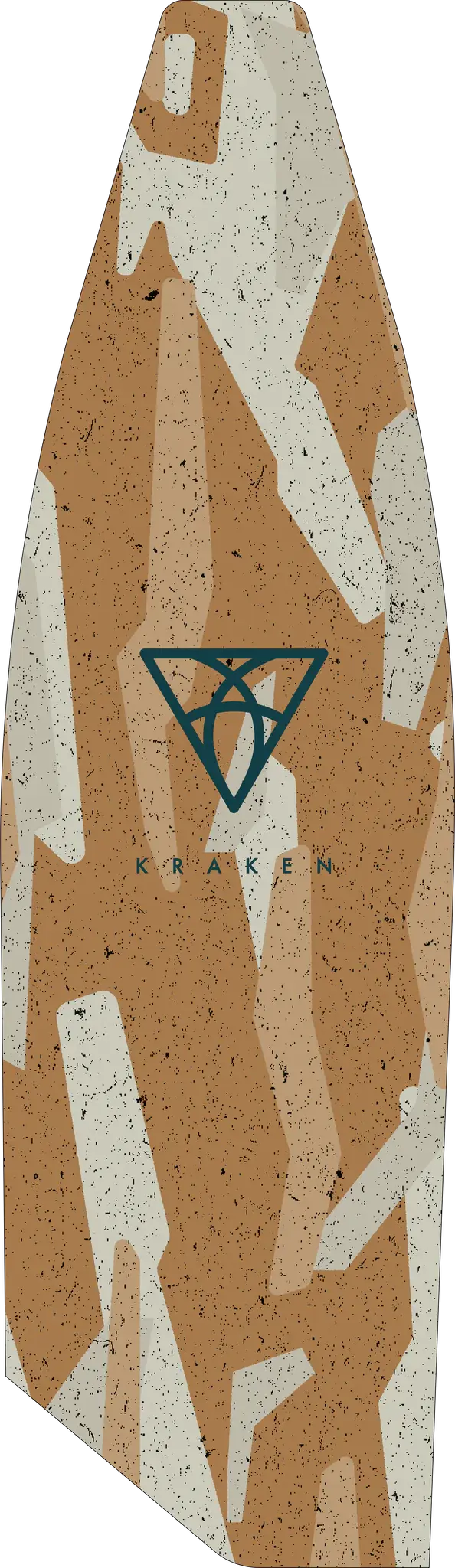 Asymmetric Seven Seas Camo – Sandy Fins 680mm