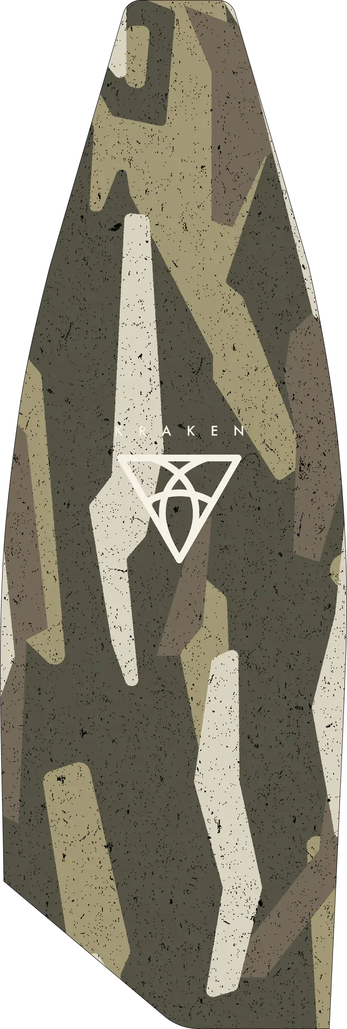 Asymmetric Seven Seas Camo – Brown Green Fins 580mm