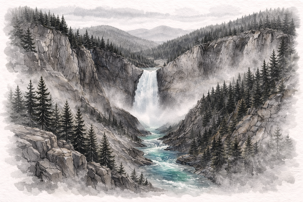 Grand Canyon of the Yellowstone - Wyoming, USA