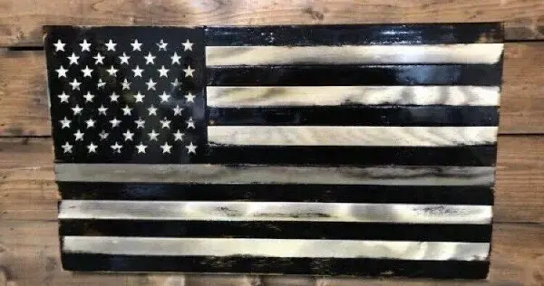 Thumbnail: Medium Black and White Flags