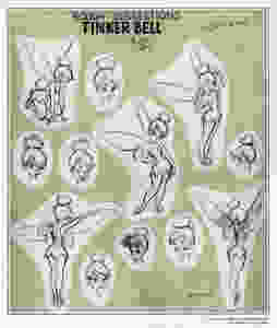 Rough Suggestion Model Sheet for Tinker Bell by Marc Davis, based on Ginni Mack.