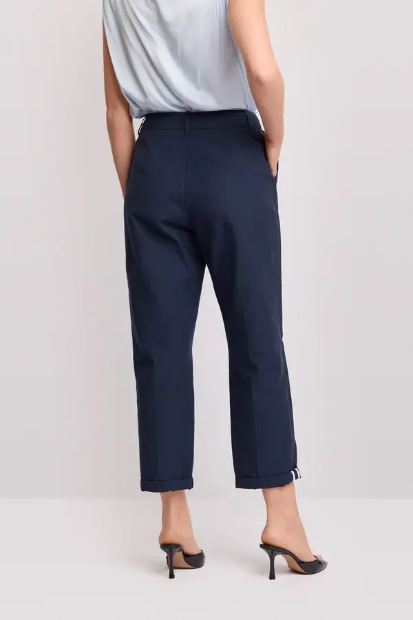 Miniatura: Pantalone Paulino kocca con risvolto