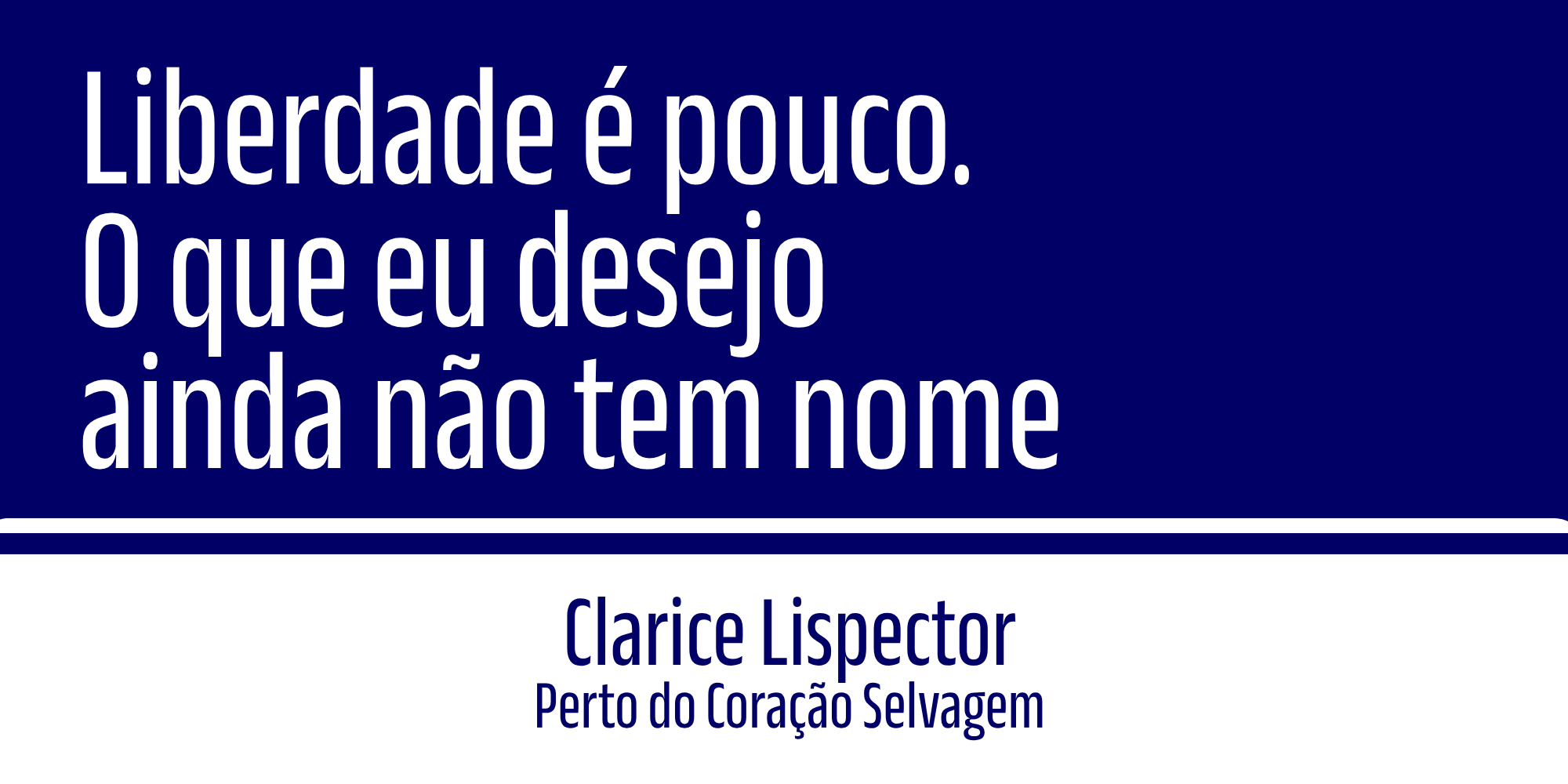Plaquete - Liberdade é pouco. O que eu desejo ainda não tem nome.