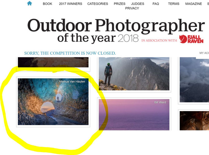 Shortlisted at "Outdoor Photographer of the year 2018"